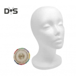 Naiste vahtpol&uuml;st&uuml;reen mannekeenipea parukak&uuml;bara jaoks Kergekaalulised prillid, DIY, maalimine, ehete alus valge