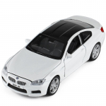 1/32 BMW M6 Kupee Sulamist Automudel Diecast & M&auml;nguasi S&otilde;iduk Metallist M&auml;nguauto Mudeli Kollektsioon Heli Valgus Simulatsioon Laste M&auml;nguasi Kingitus valge