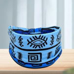 Moodne puuvillane veniv peapael Aafrika mustriga prindiga Twist Style elastne juuksepael Laiad juuksepaelad Bandana Turban Knot Peapael A17