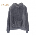 Talvine meeste kapuuts Kahepoolne samet suure esitaskuga, avarate pikkade varrukatega termotop ja elastsete k&auml;tistega Igap&auml;evane kapuuts M tumesinine v&auml;rv