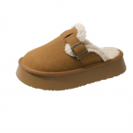 Moodsad naiste soojad l&uuml;hikese pl&uuml;&uuml;siga sussid 2024 K&otilde;rge kvaliteediga s&uuml;gis-talv uued &uuml;hev&auml;rvilised pandlaga madala tallaga naiste sussid 40 vaarika