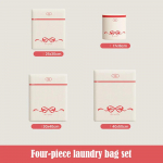 Lukuga pesukott peene v&otilde;rgust roosa kikilipsuga, korduvkasutatav ja vastupidav pesumasina pesukaitse reisikott L