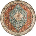 Pestavad &uuml;mmargused vaibad Boheemlaslikud &uuml;mmargused vaibad elutuppa, esikusse, &uuml;mmargused alavaibad lillelised libisemisvastased vaibad magamistuppa, s&ouml;&ouml;gilaua alla 120x120cm-47x47in