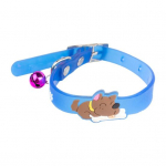 Lemmiklooma kaelarihm Reguleeritav mugav multikas koera muster Lemmiklooma kassi koera kaelarihm Lemmikloomatarbed taevasinine v&auml;rv