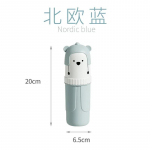 Armas kaasaskantav hambaharjahoidja kast Reisihambaharja tass Suuveetops hambapasta hoiukonteiner Vannitoa v&auml;litarbed helehall v&auml;rv