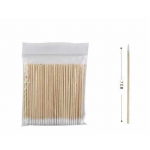 1 kott Puidust vatipulgad Otsikud &Uuml;hekordsed mikrovatipulgad Meigik&otilde;rvad Puhastuspulgad Kosmeetilised k&uuml;&uuml;ned Ripsmete pikendamise t&ouml;&ouml;riistad 7cm