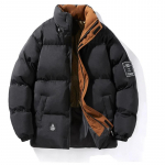 Lapiline Paks Puhvjakk Meeste Uus Talvine Parka Sulejope Korea Mood Meeste K&otilde;rge T&auml;nava P&uuml;stkrae Puuvillpolsterjakk S must