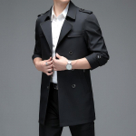 Meeste tuulejope, keskmise pikkusega, keskealiste meeste vabaaja rev&auml;&auml;riga kevad- ja s&uuml;gisjakk, mantel-top 170