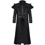 Vintage Halloweeni punk-mantel Temperament Gentleman Slit Long Coat 3XL must