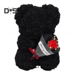 S&auml;ilitatud roosikaru kinkekarp kunstlik igavene lillekaru kingitus kaunistus s&otilde;branna naine ema vanaema s&otilde;brap&auml;eva s&uuml;nnip&auml;eva s&uuml;nnip&auml;evakingitus must