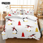 Armas pingviini voodipesukomplekt Multifilmi loomad tekikott, kaheinimesevoodi, poistele, t&uuml;drukutele, tubade sisekujundus, padjap&uuml;&uuml;ridega voodipesukomplekt EU single(135x200cm)