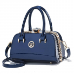 Naiste Crossbody Satchel &Otilde;lakotid Patent PU nahast K&auml;ekott Rahakott Marlene Naistele Taskuraamat Pulmakott Retro rahakott &uuml;lemise k&auml;epidemega kandekott sinine