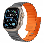 Luksuslik Apple'i kellarihm 49 mm 45 mm 46 mm 44 mm 40 mm 42 mm 41 mm 38 mm silikoonist magnetkorrea k&auml;ev&otilde;ru iWatch seeria 10 9 8 7 SE Ultra 2 3 38mm 40mm 41mm