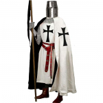 Meeste keskaegne keep ja templarituunika r&uuml;&uuml;tli Halloweeni kost&uuml;&uuml;m puuvillane kapuutsiga keep m&uuml;ts k&auml;sitsi valmistatud keskaegne kleit renessanss LAPR S-6XL XXL must