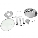 H&otilde;&otilde;rdumisn&otilde;u humaniseeritud Rootsi laua soojendaja komplekt 4,5 l toidukvaliteediga klaaskaanega roostevabast terasest eemaldatav alkoholipliidiga peo jaoks