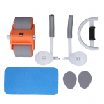 K&otilde;hurulli treeningratta automaatne tagasil&ouml;&ouml;giga k&otilde;hurull koos telefoniklambriga rasedatele sinine