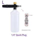 Survepesuriga reguleeritav vahtkahuri autopesumasin Snow Foam Lance k&otilde;rgsurveseebi vahustaja vahugeneraator auto vahupuhastussprei