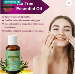 Eksootiliste aroomidega teepuu eeterlik &otilde;li, 100% puhas ja looduslik, aroomiteraapiaks, nahale ja juustele (10 ml)