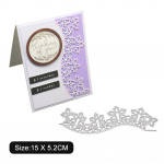 Lainekujuline &auml;&auml;ris &otilde;nnitluskaartide jaoks Metallist h&otilde;bedane &scaron;abloon Reljeefne l&otilde;iketera Isetegemise scrapbooking paberialbumi kaartide valmistamiseks h&otilde;be