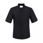 Halloweeni misjon&auml;ri Cosplay s&auml;rk Pastor Priest Cosplay l&uuml;hikeste varrukatega must s&auml;rk XXXL