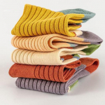 Naiste Candy Color Splicing Design sokid 5 paari k&otilde;rge elastsusega sokid naistele 5 pairs