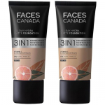 FACESCANADA All Day Full coverage Oil Hydra Matte Foundation & All Day Hydra Matte Foundation Pack Of 2