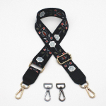 Reguleeritavad kootud laiad rihmad naiste kottidele &ndash; mitmek&uuml;lgsed diagonaalsed &otilde;larihmad Gun Black Buckle