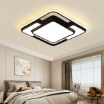 Kaasaegsed LED-laevalgustid elutoa lae jaoks, reguleeritav l&uuml;hter, magamistoa dekoor, must &uuml;li&otilde;huke ruumi lae rippvalgusti Diameter 40cm