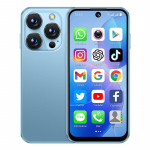 SOYES XS19 3G minismartfon 3,88-tollise HD-ekraaniga MTK6580 Dual SIM Dual Standby 5MP tagakaamera 2000mAh aku Android 10.0 Kaasaskantav mobiiltelefon sinine