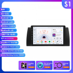 Hizpo BMW X5 E39 E53 1999-2006 M5 jaoks Autoraadio Multimeedia Video M&auml;ngija Navigatsioon GPS Android 13 Stereo WIFI FM AM RDS OBD2 SWC Carplay M&auml;ngija GPS S1 8Core 3G 32G AI