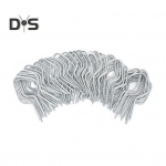 100 tk tsingitud aia traatsideme klambreid Lihtne paigaldus Usaldusv&auml;&auml;rsed metallist aiaposti klambrid DIY entusiastidele A 100pcs