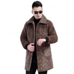 Meeste mantel rev&auml;&auml;riga pikkade varrukatega &uuml;he n&ouml;&ouml;biga jakk taskutega &uuml;hev&auml;rviline paksendatud sametvoodriga talvejakk S kohv