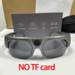 Multifunktsionaalne Bluetooth Smart Glasses kaamera, 2k fotode videosalvestus, muusika/k&otilde;ne/sport/reisimine/s&otilde;it/&auml;ri p&auml;ikeseprillid no SD card must