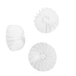 V&auml;ikese v&otilde;imsusega plastikust ventilaatorileht 18 lehte Power F&ouml;&ouml;ni mootori ventilaatori leht f&ouml;&ouml;ni mootoritarvikutele One Size valge