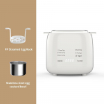 Multifunctional Automatic Egg Cooker with Auto Power Off and Anti-Dry Protection for Steaming and Cooking Breakfast 110V US Standard valge