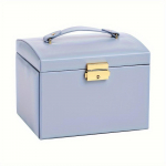 Kunstnahast ehtekarp Veekindel hoiukarp peegliga Kahekordne sahtel Sobib kaelakee, s&otilde;rmuse, k&otilde;rvar&otilde;ngaste, kella ja juukseaksessuaaride jaoks