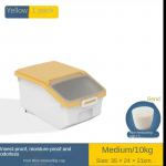 10KG riisi hoiukarp riisi dosaator riisikonteiner teravilja s&auml;ilituspurk teravilja &auml;mber lemmikloomatoidu konteiner k&ouml;&ouml;gi korraldaja