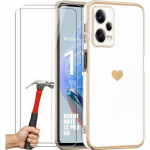 Coque - xiaomi - redmi note 12 pro 5g - antichoc - luxe - motif c&oelig;ur