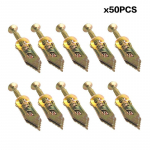 20/50/100 Komplekti Isekeermestavad Kruvid Isepuurivad Ankrud Kruvid Kipsplaadi Ankrud Paisnaelad Kasutamiseks Kipsplaadi jaoks 50PCS