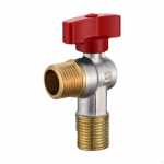 1/2'' Angle Stop Valve for Easy Installation in Sinks punane