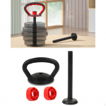 Adjustable Kettlebell Handle Converter for Dumbbell to Weight Plates 1 Handle and 1 Bar
