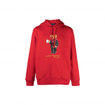 Polo Ralph Lauren FW22 logoga karuprindiga kapuutsiga meeste kapuutsiga pusa punane 710892463-001 XXL