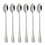 6 tk v&auml;rviline s&ouml;&ouml;giriistade komplekt roostevabast terasest pika varrega lusikas s&ouml;&ouml;gin&otilde;u magustoit j&auml;&auml;tis kohvilusikas segamislusikas h&otilde;ben&otilde;u MIT h&otilde;be