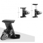 Reguleeritav autohoidik IPHONE 14 Plus jaoks Must Universaalne ventilaator 360 P&ouml;&ouml;ratav Kohandatav