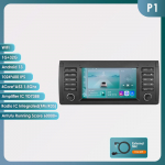 Hizpo 7-tolline 2-DIN Android 13 autode multimeediam&auml;ngija BMW X5 11 E53 E39 M5 1996-2003 jaoks Stereo GPS-navigatsiooniga Heli Intelligentne Carplay 4G Autoraadio P1 4Core 1G 32G
