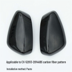 S&uuml;sinikkiust mustriga tahavaatepeegli kate Mazda CX-3, CX-4, CX-5 jaoks (2013-2021)