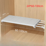 Teleskoop riidekapi riiulid Kapp Hoiuriiulid K&ouml;&ouml;k Vannituba Kingad Kapp Jaotusplaadid Riidekapi eraldajad 24*60-100cm