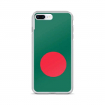 Coque iPhone &ndash; mitmev&auml;rviline &ndash; Drapeau Bangladesh &ndash; Souple &ndash; &uuml;hilduv iPhone 8 Plus &ndash; vertikaalne