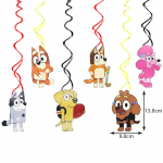 Uus Bluey S&uuml;nnip&auml;evapeo Dekoratsioon Lateksist &Otilde;hupallid Bingo Alumiiniumfooliumist &Otilde;hupall &Uuml;hekordsed N&otilde;ud Laste S&uuml;ndmuse Tarvikud Taust Other