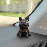 Anime Isiksus Buldog Auto Sisekujundus Trend P&auml;ikeseprillid Buldog Auto Keskkonsooli Kaunistused Auto Tarvikutele must